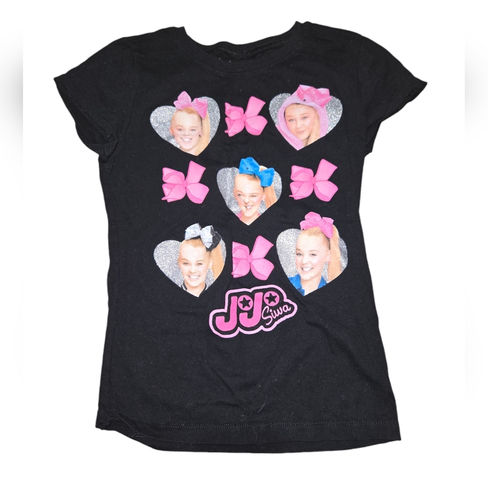 Nickelodeon Black JoJo Siwa Short Sleeve Tee